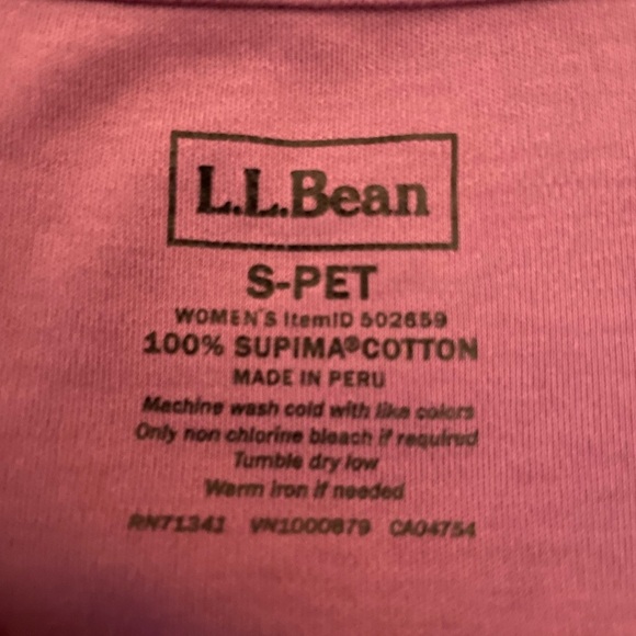 BUNDLE- L.L. Bean 100% Supima Cotton Tank Tops- Pink & Purple Size Small Petite - Picture 13 of 13